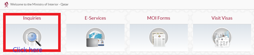 MOI Qatar QID status check