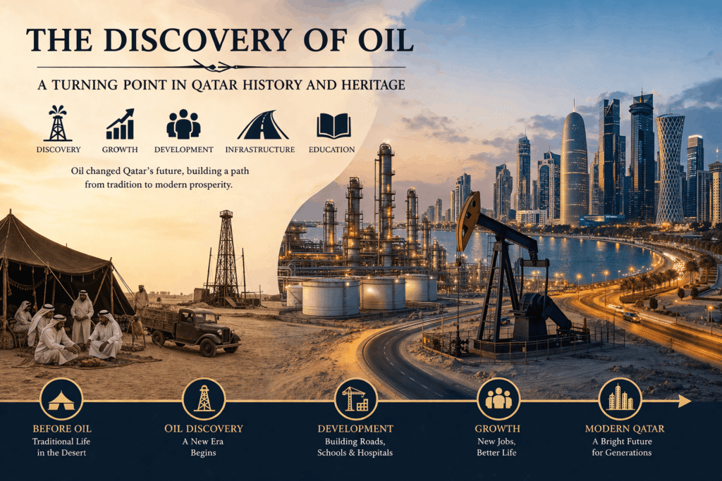 Oil industry development in Qatar