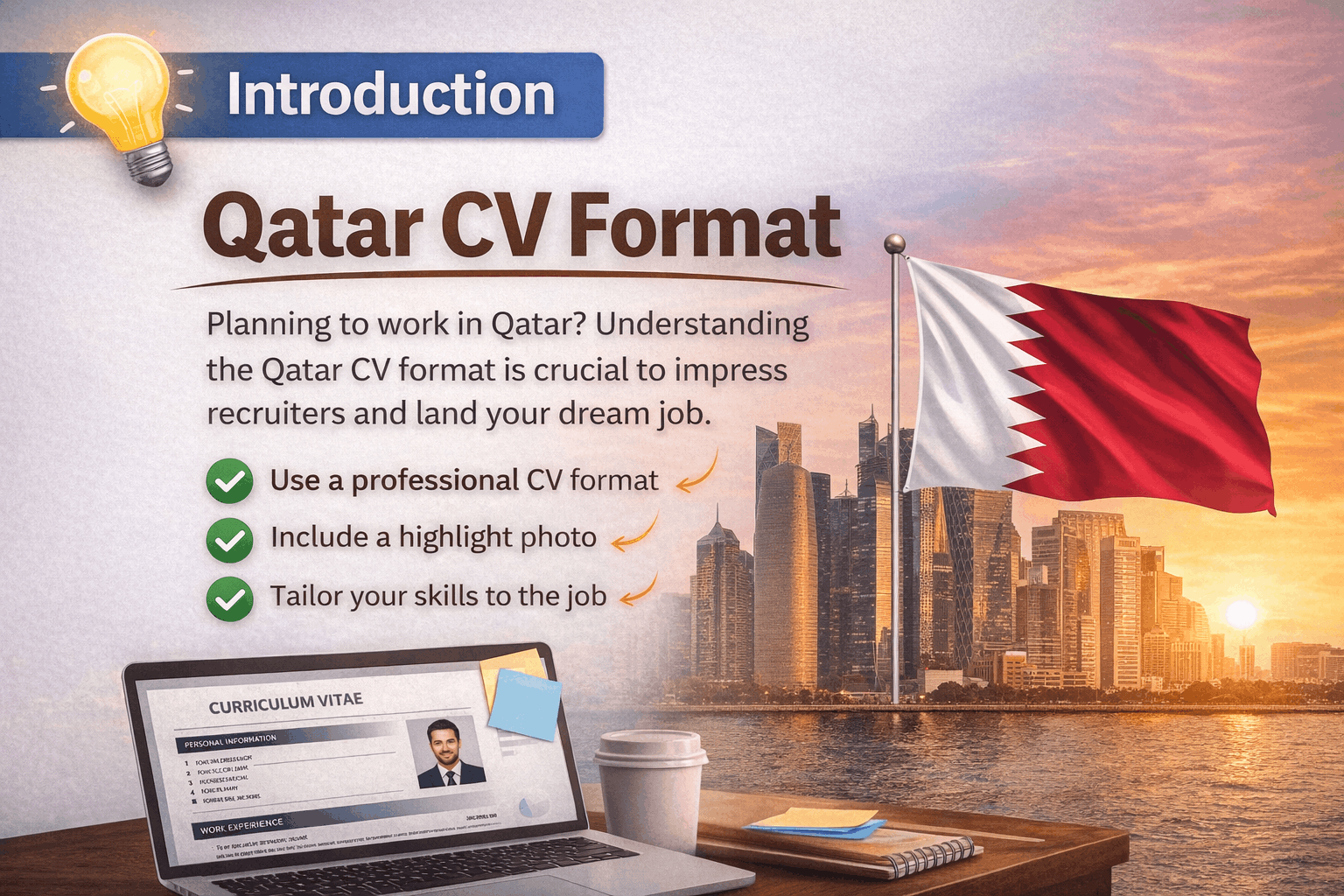 Qatar CV Format: Complete Guide to Create a Professional CV for Jobs in ...