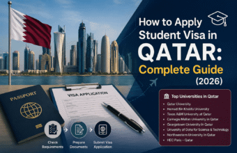 how to apply student visa in Qatar process flow