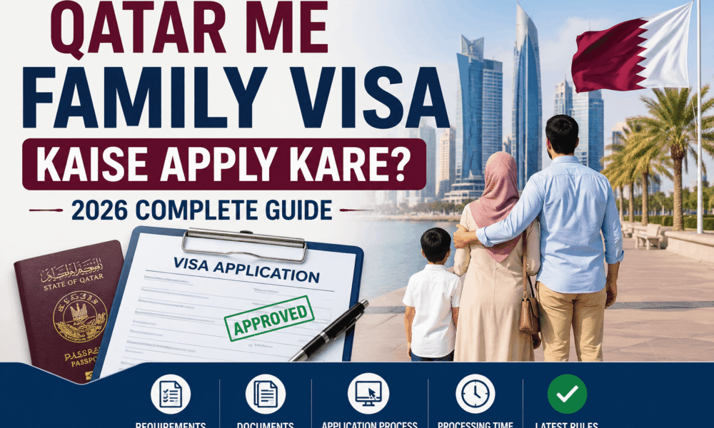 Qatar me family visa kaise apply kare process